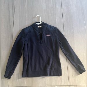 Vineyard Vines Navy 1/4 Zip Pullover - Embroidered Logo